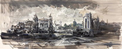 Taşta Kalan Zaman Yağlı Boya Tablosu