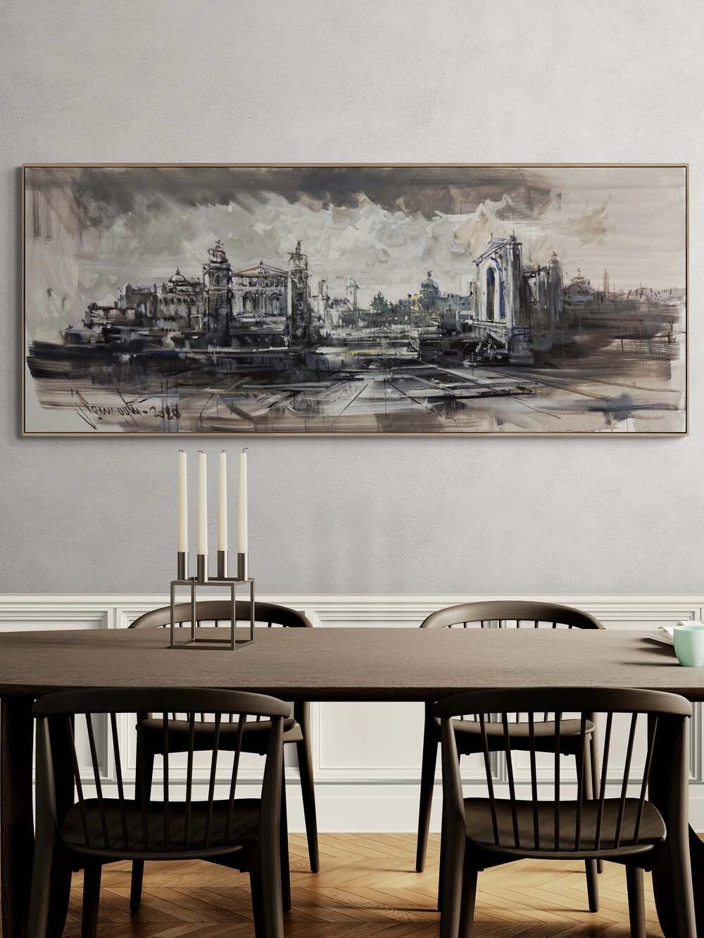 Taşta Kalan Zaman Yağlı Boya Tablosu