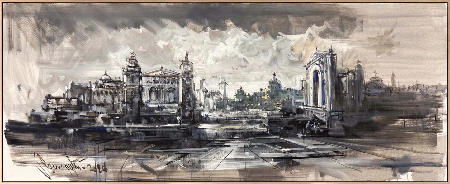 Taşta Kalan Zaman Yağlı Boya Tablosu