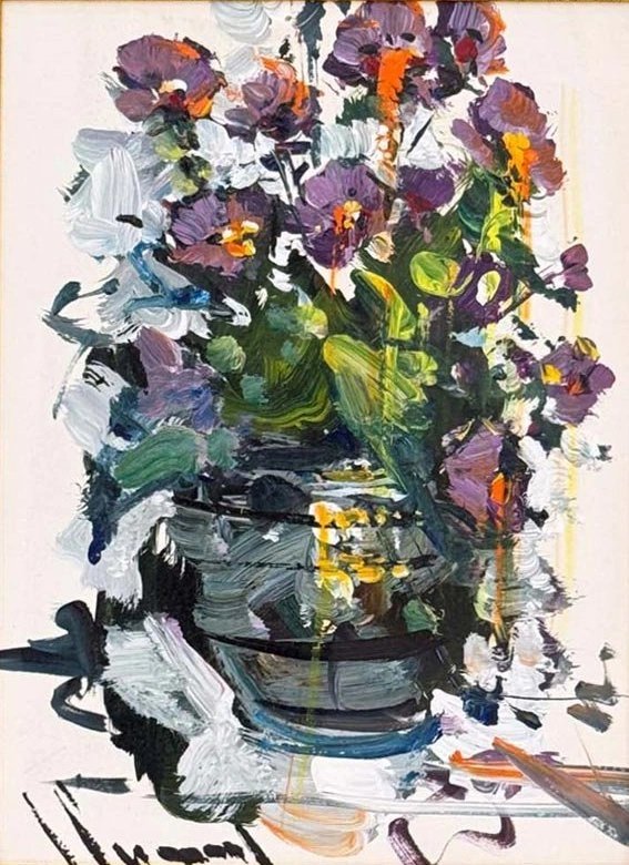 Taze Tomurcuklar Yağlı Boya Tablosu