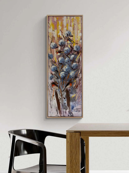 Toprağın Beyaz Hatırası Yağlı Boya Tablosu