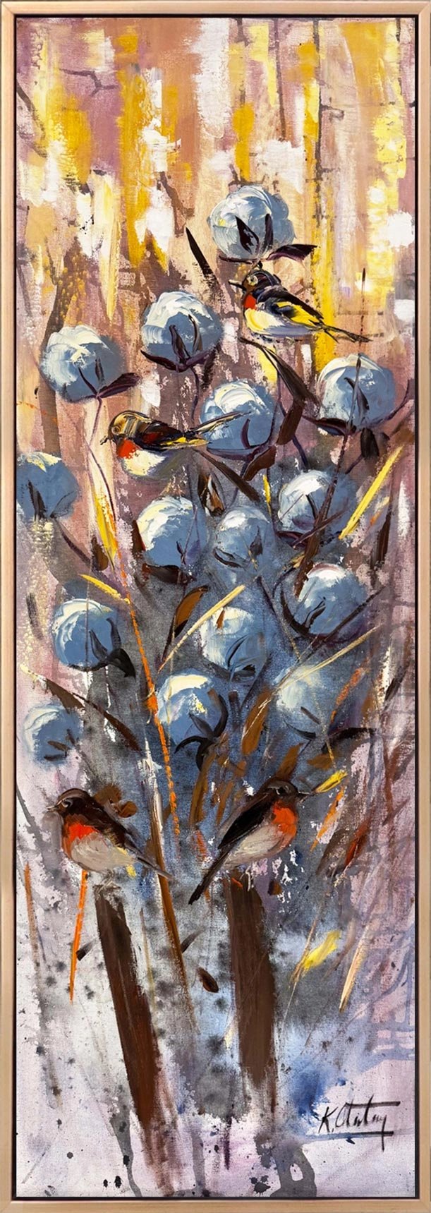 Toprağın Beyaz Hatırası Yağlı Boya Tablosu