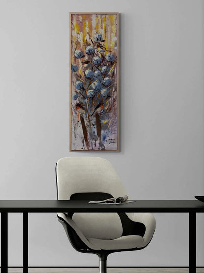 Toprağın Beyaz Hatırası Yağlı Boya Tablosu