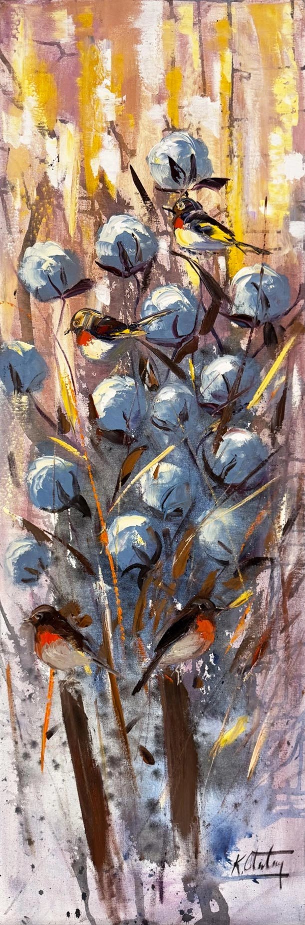 Toprağın Beyaz Hatırası Yağlı Boya Tablosu