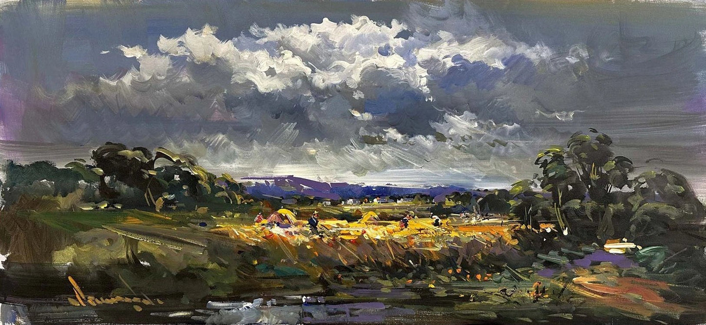 Toprağın Ezgisi Yağlı Boya Tablosu