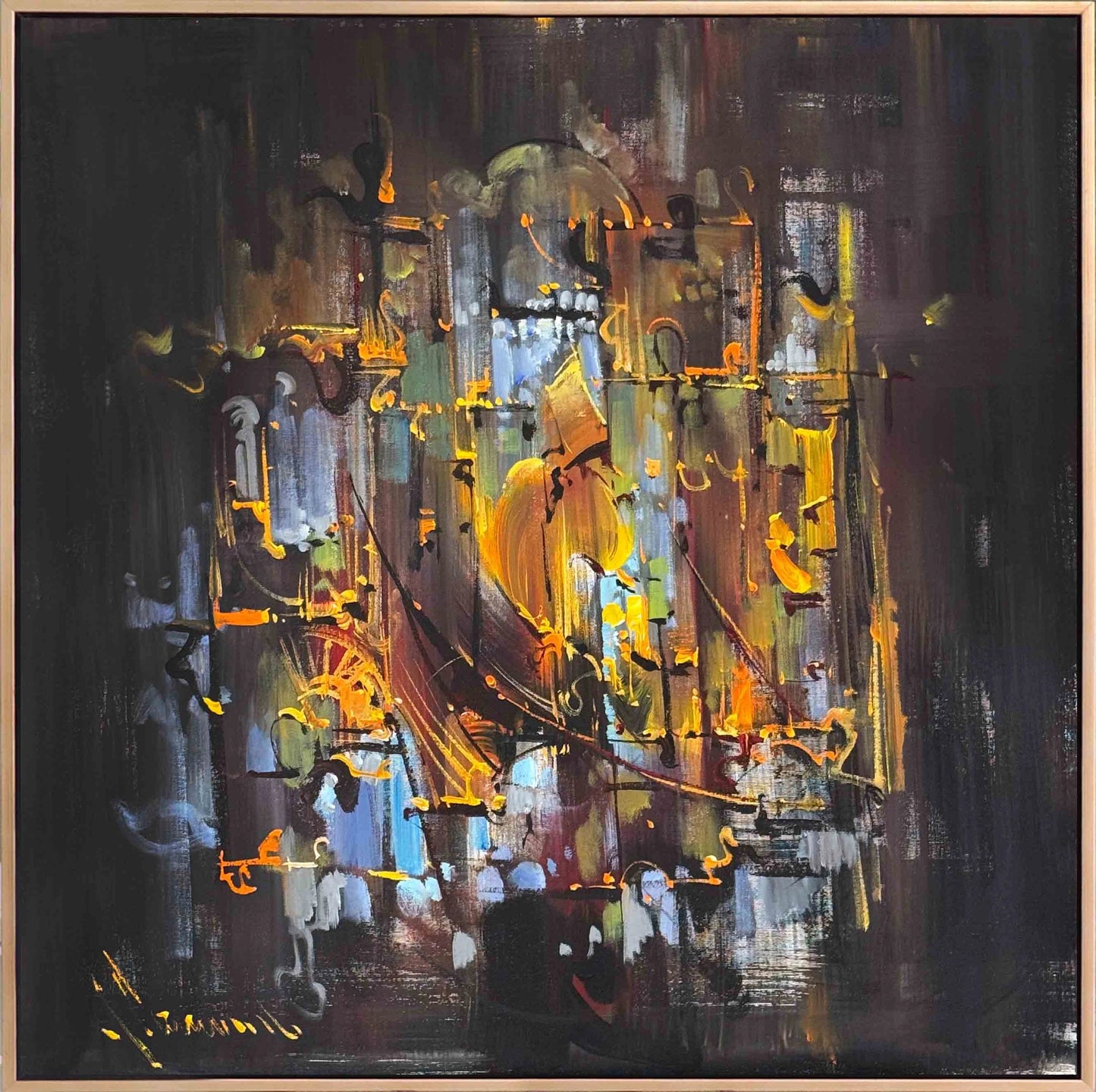 Toprağın Oyunu Yağlı Boya Tablosu