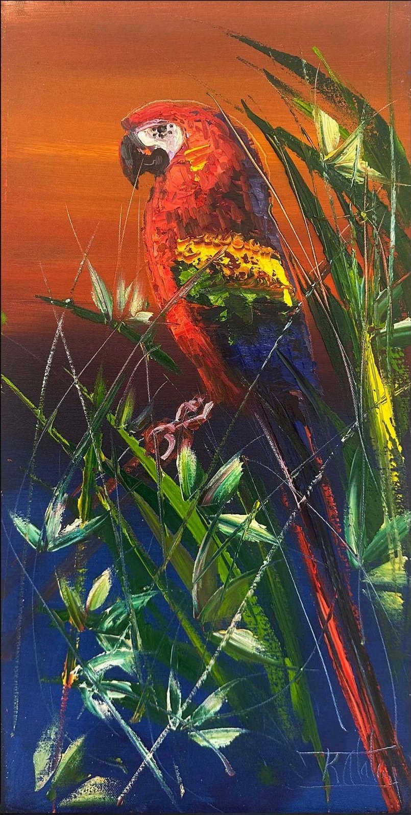 Tropikal Melodi Yağlı Boya Tablosu