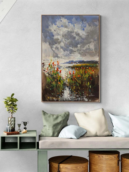 Ufka Akan Bahar Yağlı Boya Tablosu