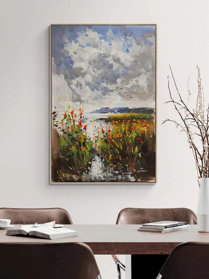 Ufka Akan Bahar Yağlı Boya Tablosu