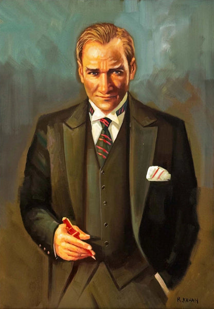 Ufka Bakan Lider Yağlı Boya Tablosu