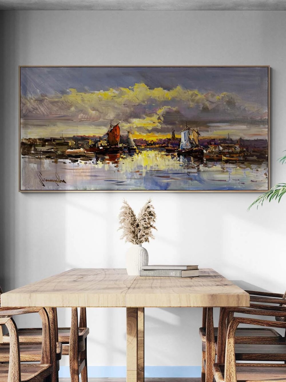 Ufka Bırakılan Düş Yağlı Boya Tablosu