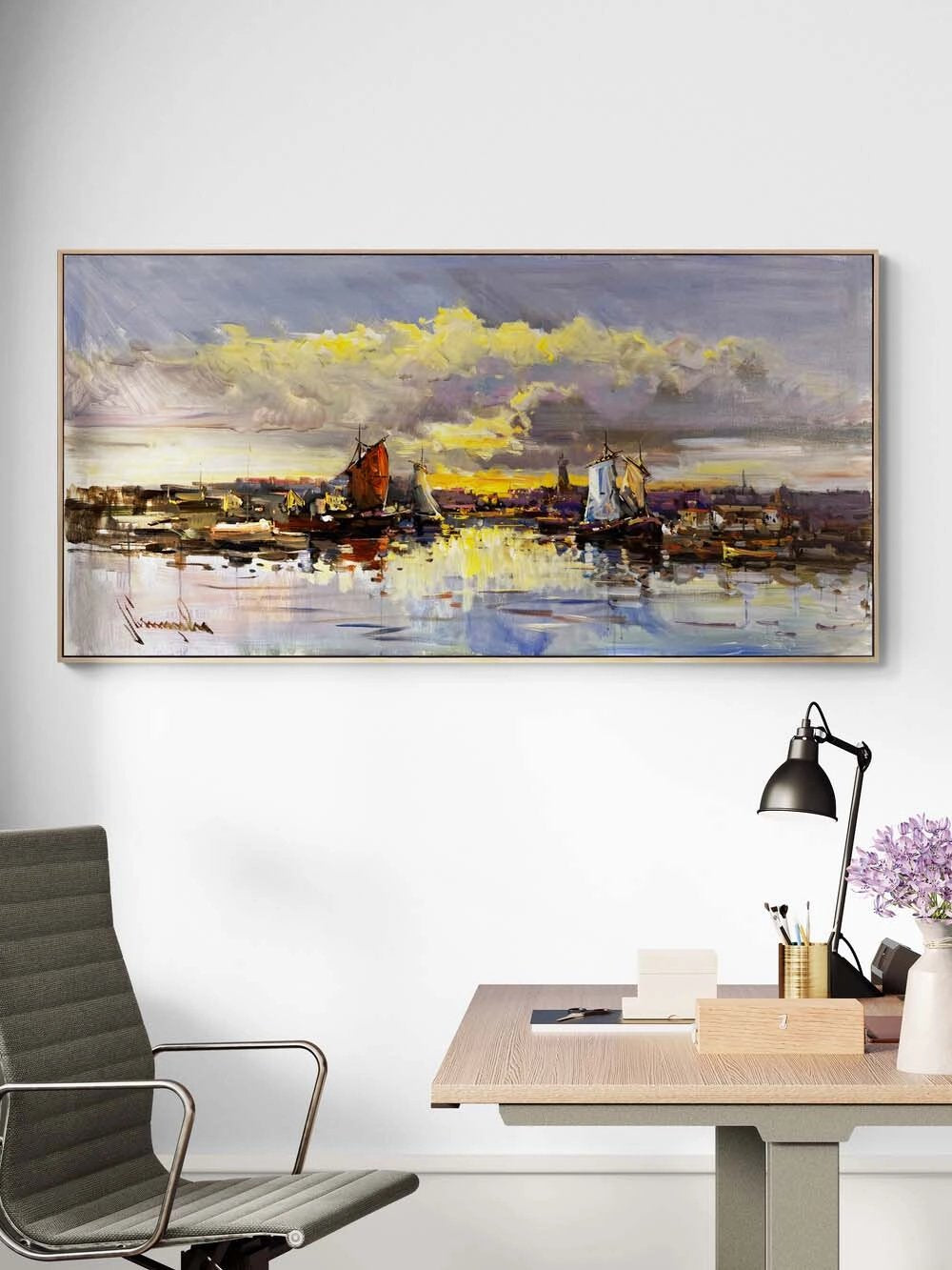 Ufka Bırakılan Düş Yağlı Boya Tablosu