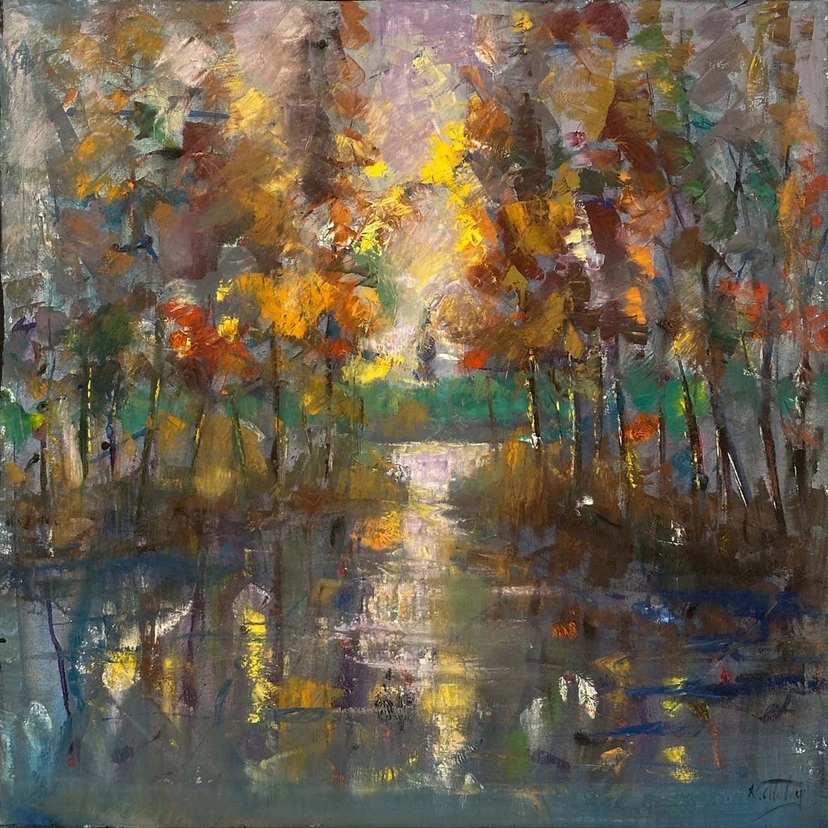 Ufka Doğru Sessizlik Yağlı Boya Tablosu