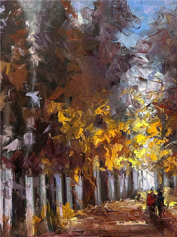 Sonbahar Düşlerin İklimi Yağlı Boya Tablosu