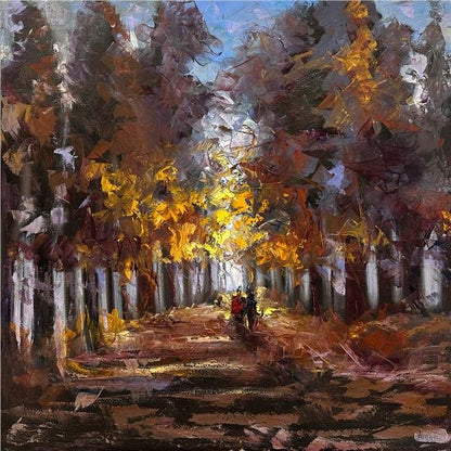 Sonbahar Düşlerin İklimi Yağlı Boya Tablosu