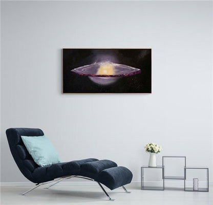 Uzay Keşfi Yağlı Boya Tablosu