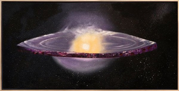 Uzay Keşfi Yağlı Boya Tablosu