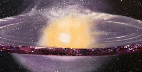 Uzay Keşfi Yağlı Boya Tablosu