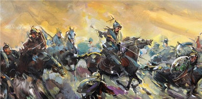 Varolma Savaşı Yağlı Boya Tablosu