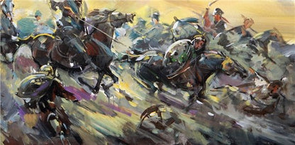 Varolma Savaşı Yağlı Boya Tablosu