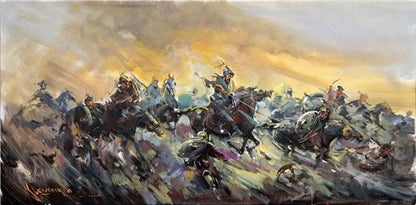 Varolma Savaşı Yağlı Boya Tablosu