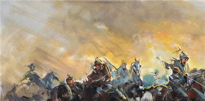 Varolma Savaşı Yağlı Boya Tablosu