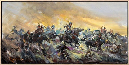 Varolma Savaşı Yağlı Boya Tablosu