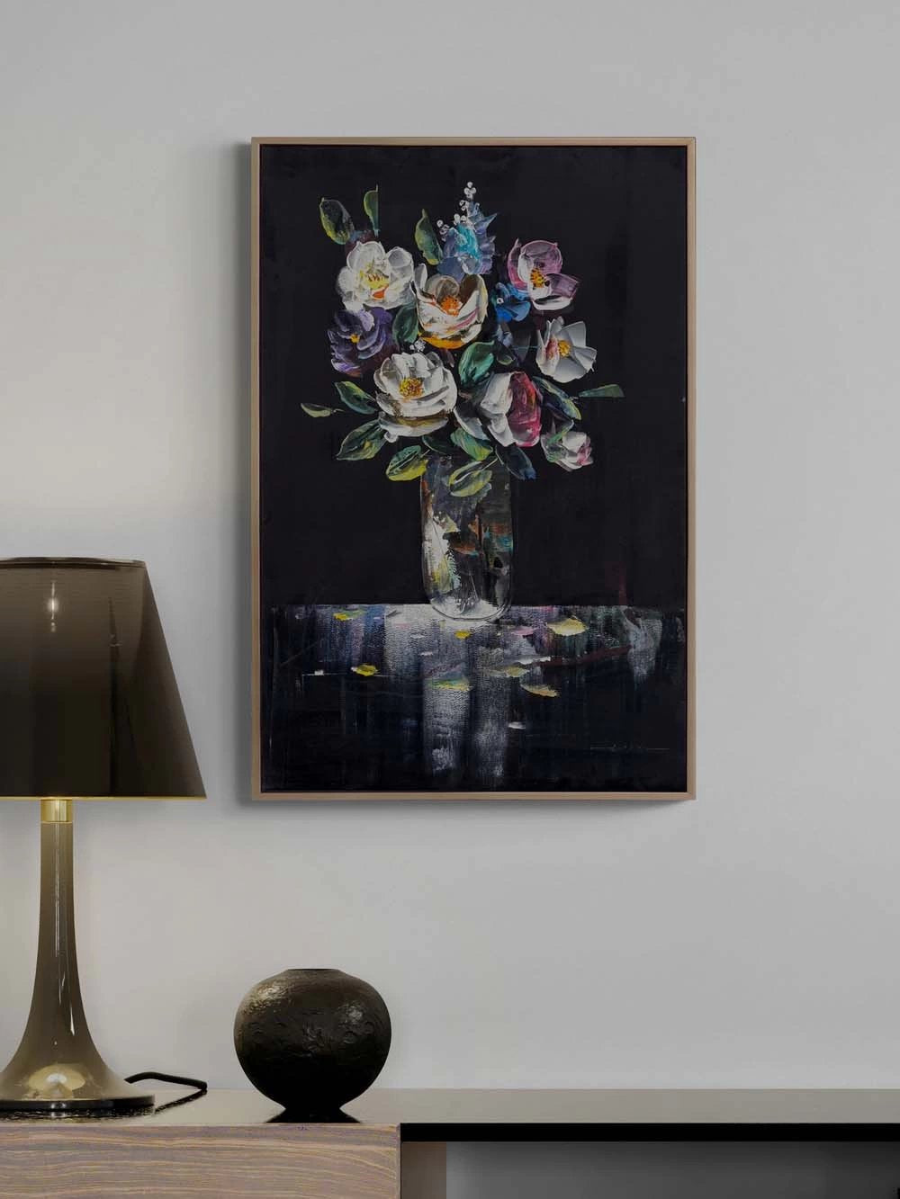 Vazoda Renk Cümbüşü Yağlı Boya Tablosu