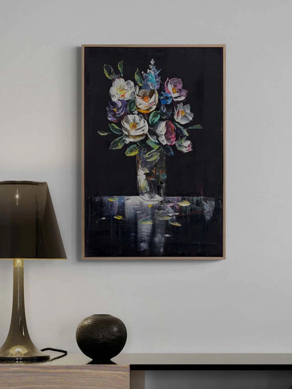 Vazoda Renk Cümbüşü Yağlı Boya Tablosu