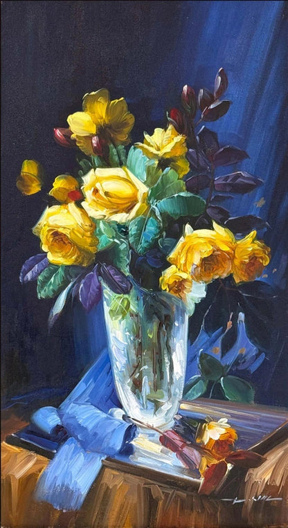 Vazodan Dökülenler Yağlı Boya Tablosu