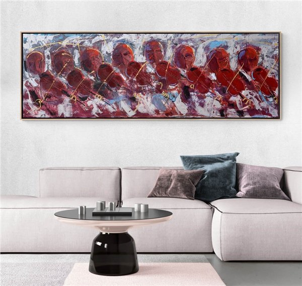 Virtüezlerin Şovu Yağlı Boya Tablosu