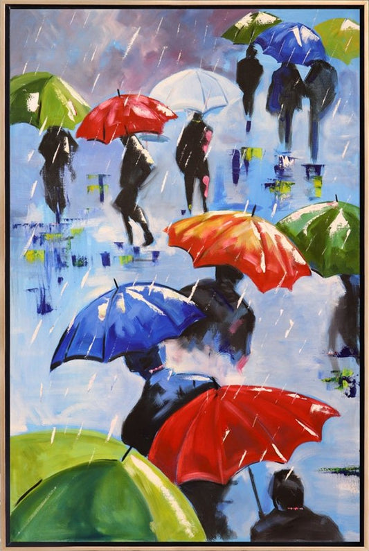 Yağmurdan Yağlı Boya Tablosu