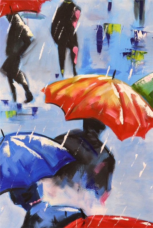 Yağmurdan Yağlı Boya Tablosu