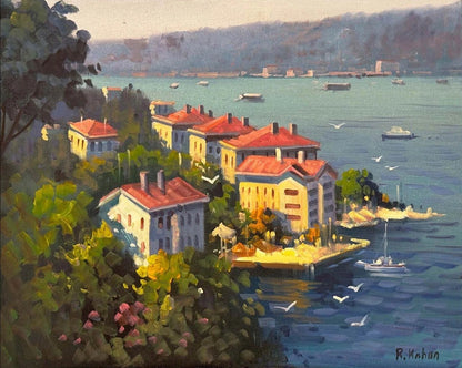 Yalıların Gölgesinde Yağlı Boya Tablosu