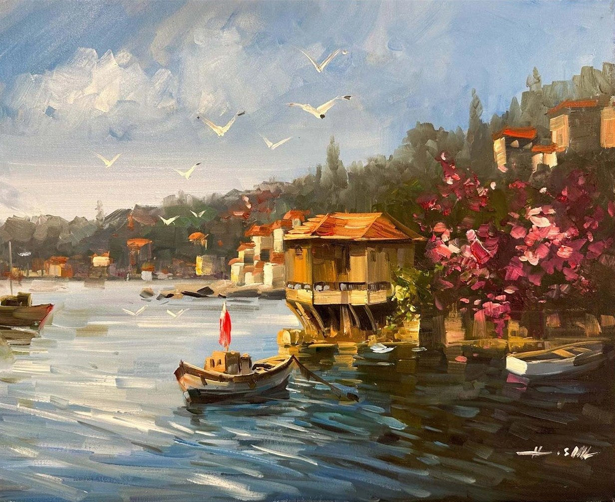 Yalının Huzuru Yağlı Boya Tablosu