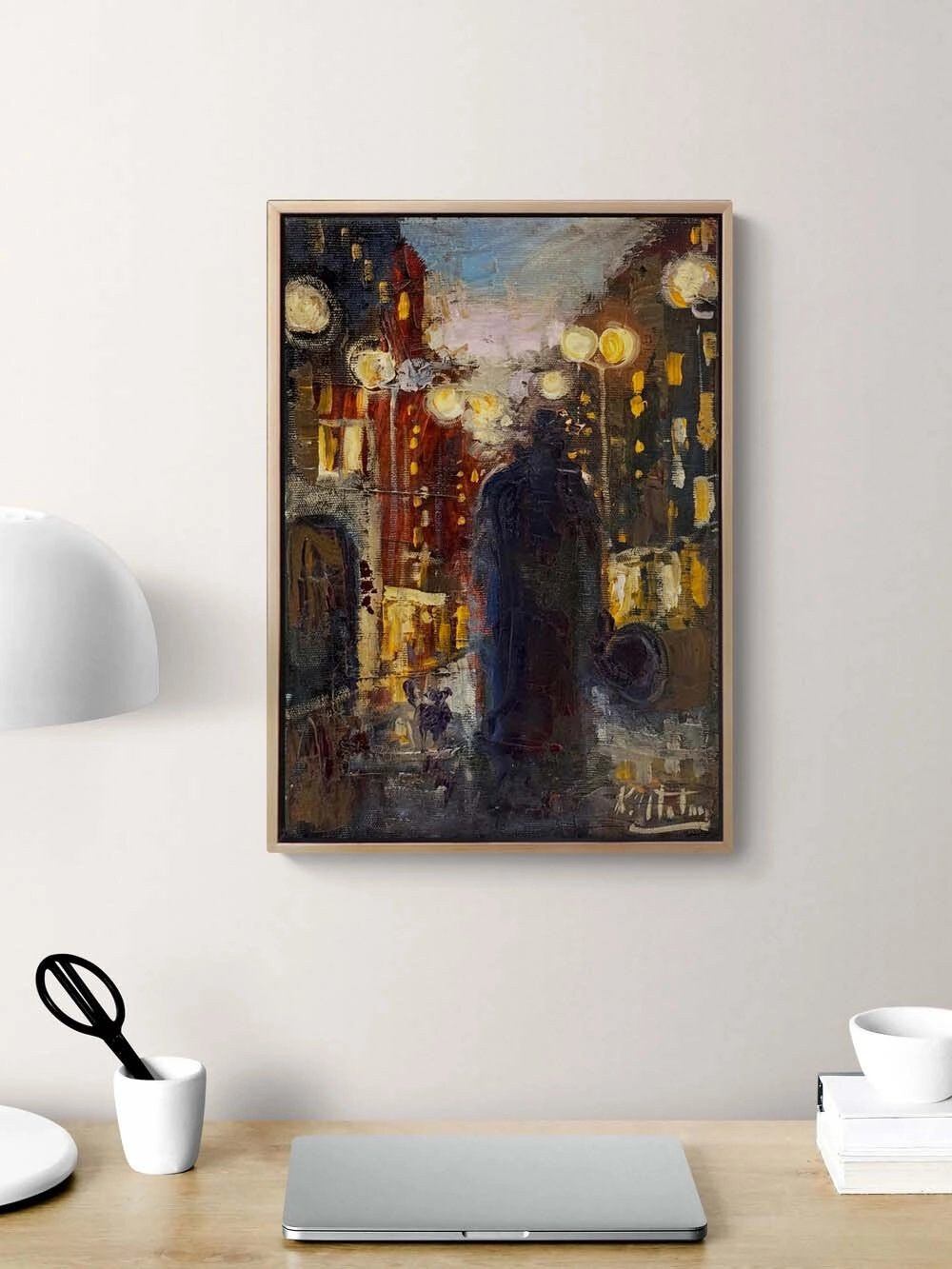 Yalnız Sokaklar Yağlı Boya Tablosu