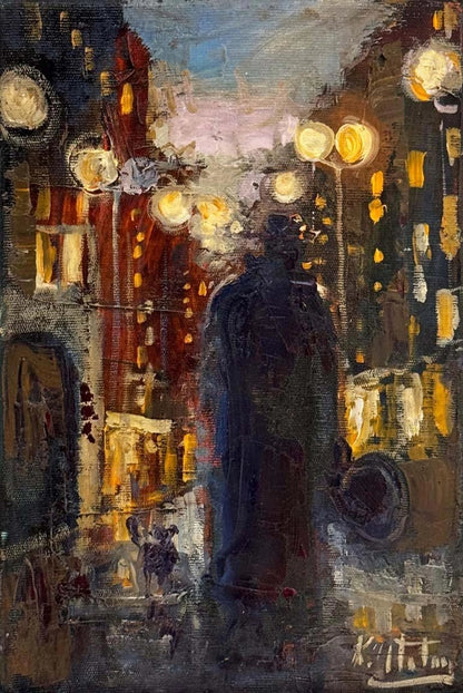 Yalnız Sokaklar Yağlı Boya Tablosu
