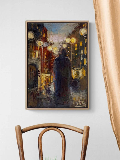 Yalnız Sokaklar Yağlı Boya Tablosu