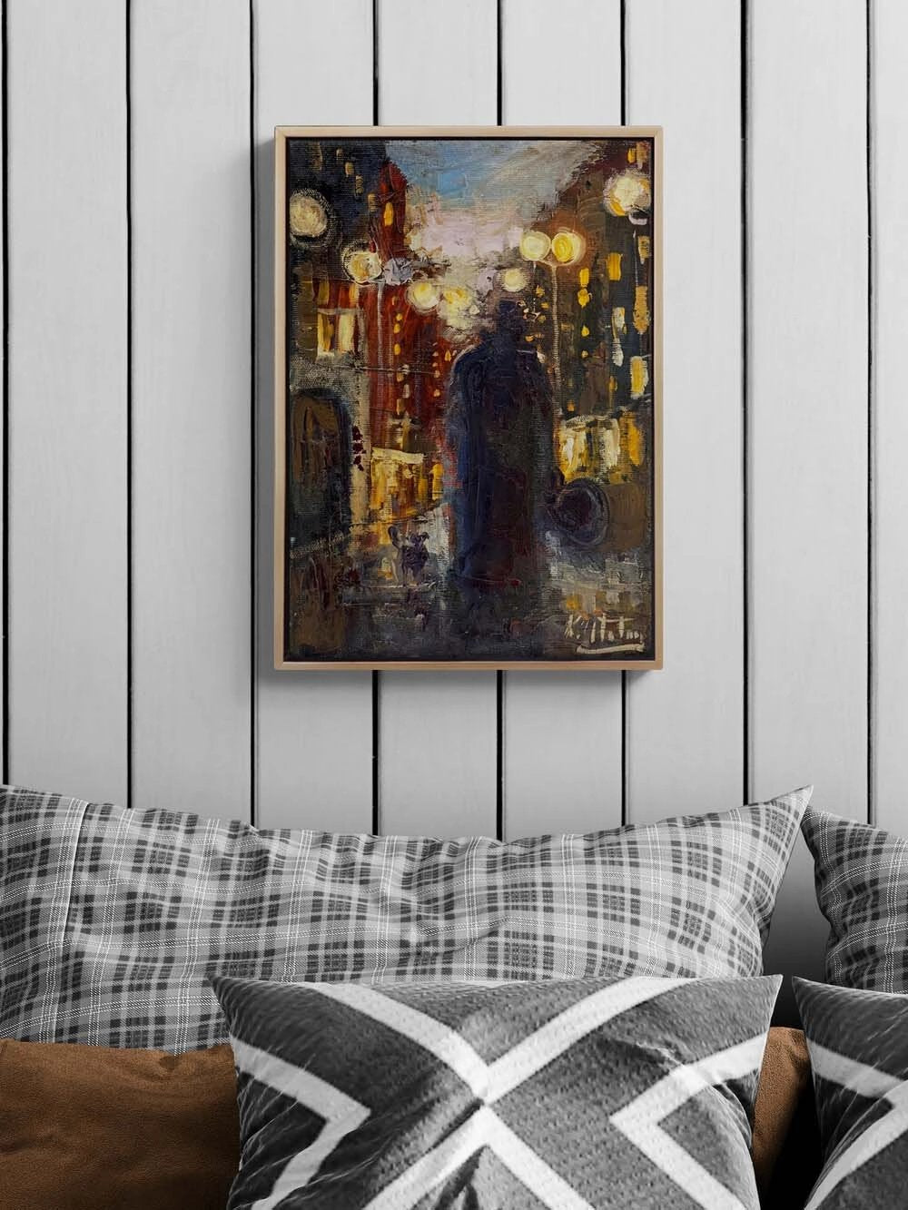 Yalnız Sokaklar Yağlı Boya Tablosu