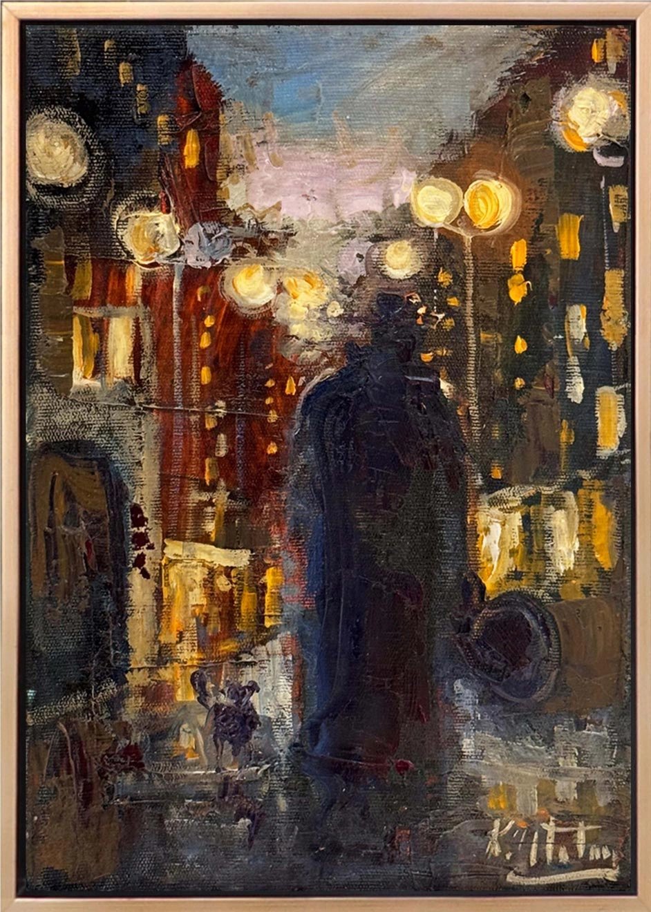 Yalnız Sokaklar Yağlı Boya Tablosu