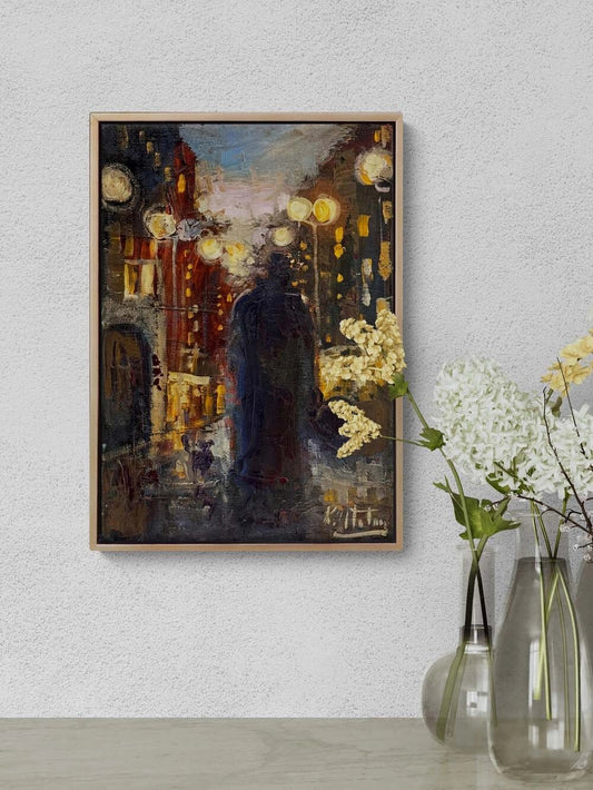 Yalnız Sokaklar Yağlı Boya Tablosu