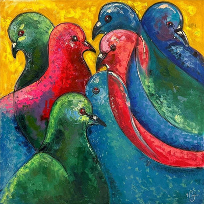 Yankılanan Renkler Yağlı Boya Tablosu