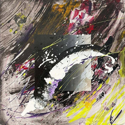 Yansıyan Çizgiler Yağlı Boya Tablosu