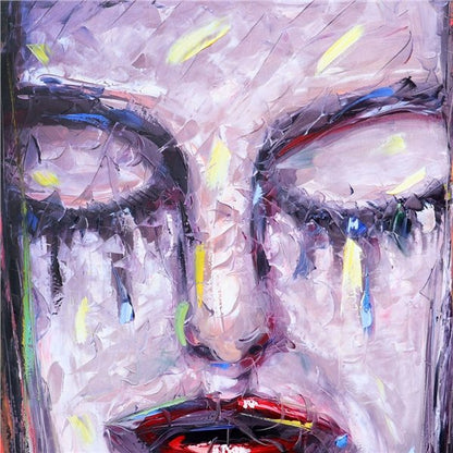 Yaşlı Gözler Yağlı Boya Tablosu