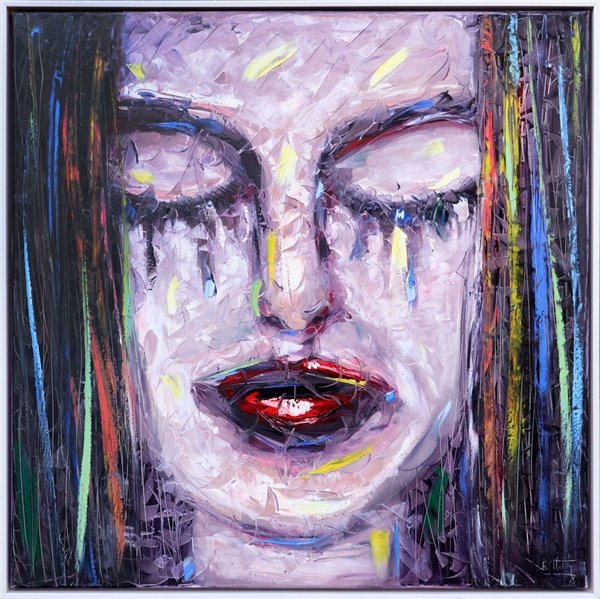 Yaşlı Gözler Yağlı Boya Tablosu