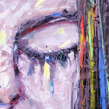 Yaşlı Gözler Yağlı Boya Tablosu