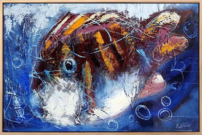 Yavru Balık Yağlı Boya Tablosu