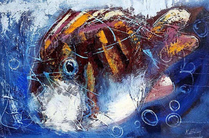 Yavru Balık Yağlı Boya Tablosu