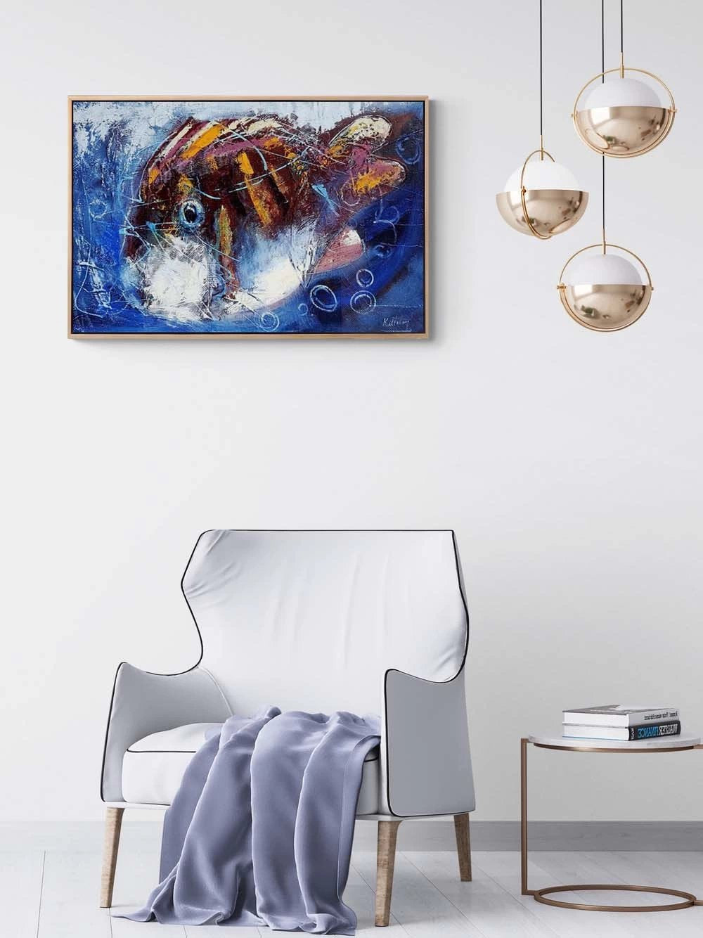 Yavru Balık Yağlı Boya Tablosu