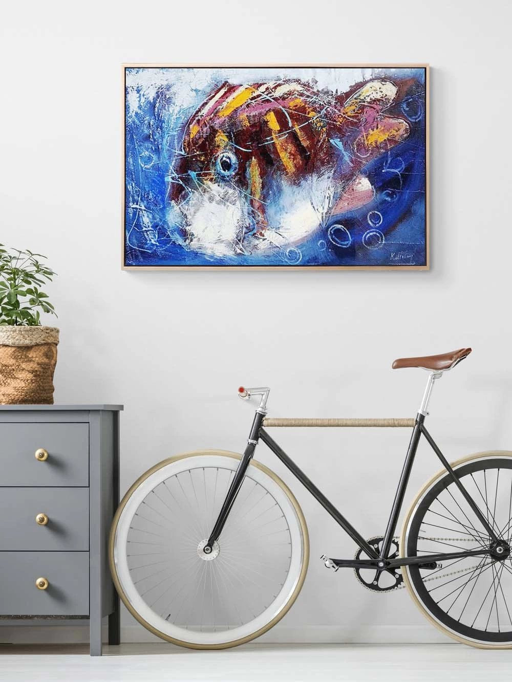 Yavru Balık Yağlı Boya Tablosu